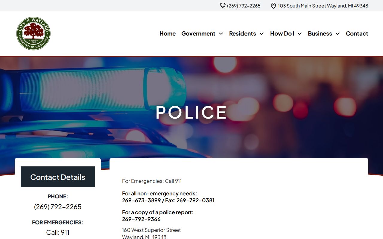 Allegan County Wayland court docket and police-report routes